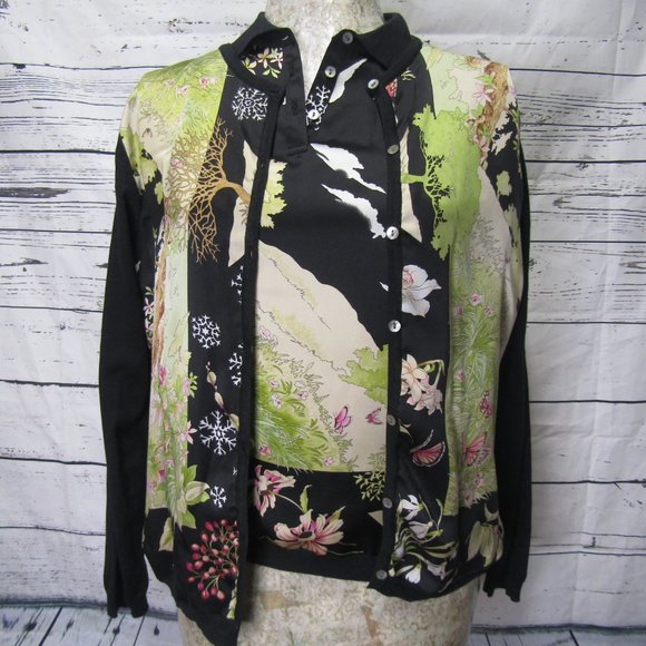 Balla Valentina Two Piece Cardigan Blouse Set - Picture 6 of 16